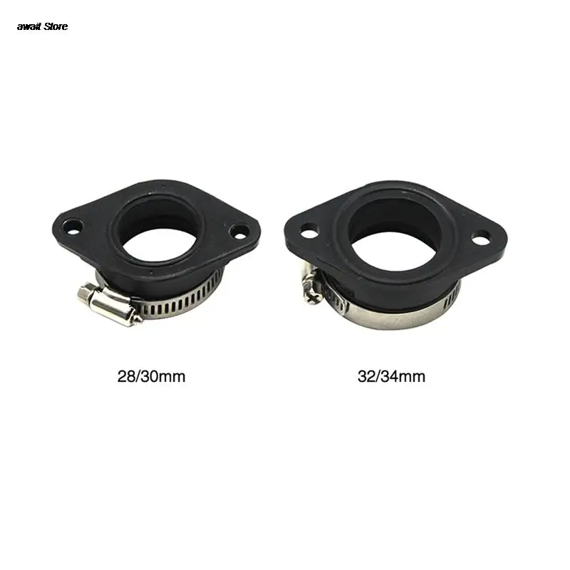 

Motorcycle Carburetor Adapter Inlet Intake Pipe Rubber Mat for PWK 28/30/32/34mm Carburetor Modification Interface Rubber Hose