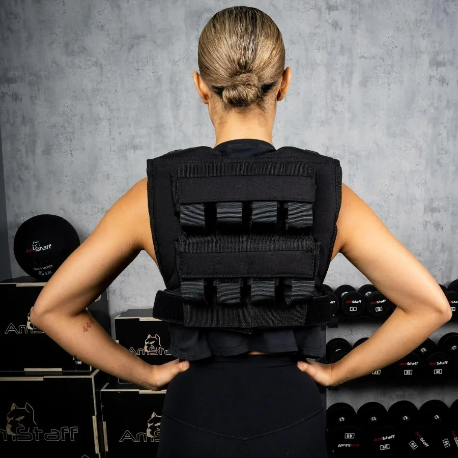 Adjustable Weighted Vest with Iron Blocks - Weight Vests for Men & Women - Versatile Wearable Weighted Vest for Fitness Workouts