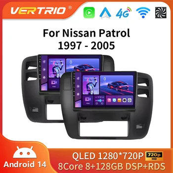 Per Nissan Patrol Y61 1997-2005 Autoradio Multimediale di Navigazione GPS Android 16 WIFI Senza Fili CarPlay Schermo Touch Stereo Console