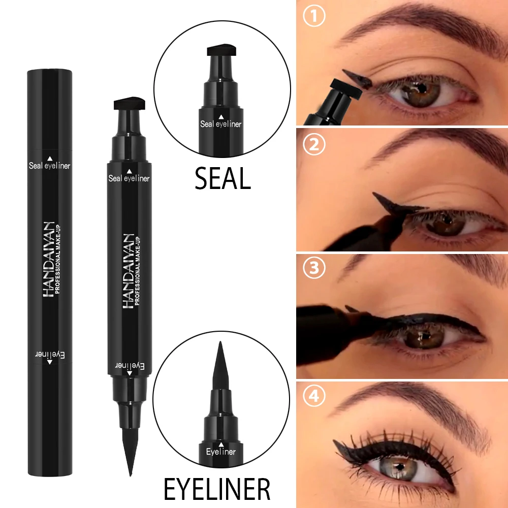 

Sdotter 1pc Double Headed Liquid Eyeliner Pencil Cosmetic Lasting Waterproof Quick Drying Seal Eyeliner Makeup colorful Eye Lin