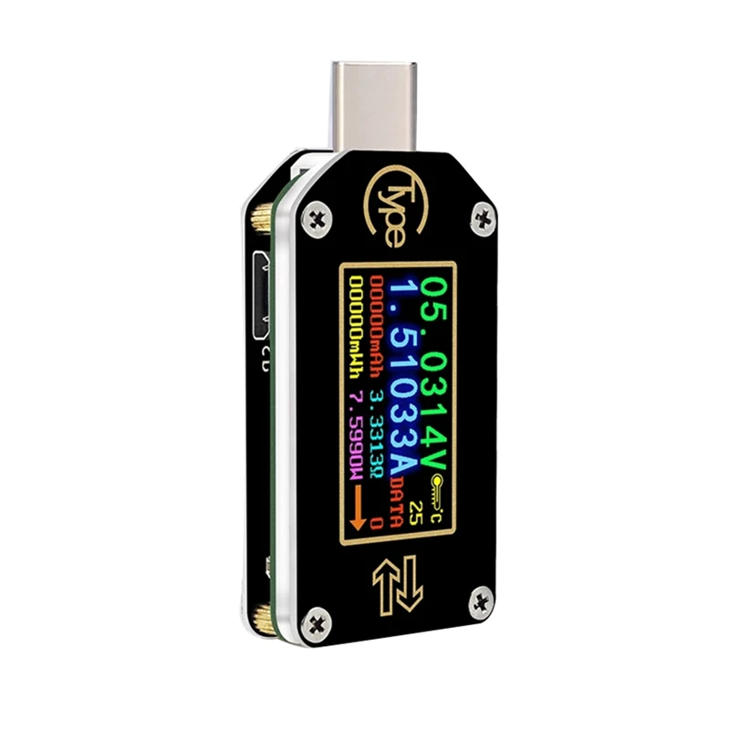 Пластиковый триггер PD Type-C PD триггер USB Вольтметр Амперметр Напряжение 2-сторонний измеритель тока мультиметр с Bluetooth