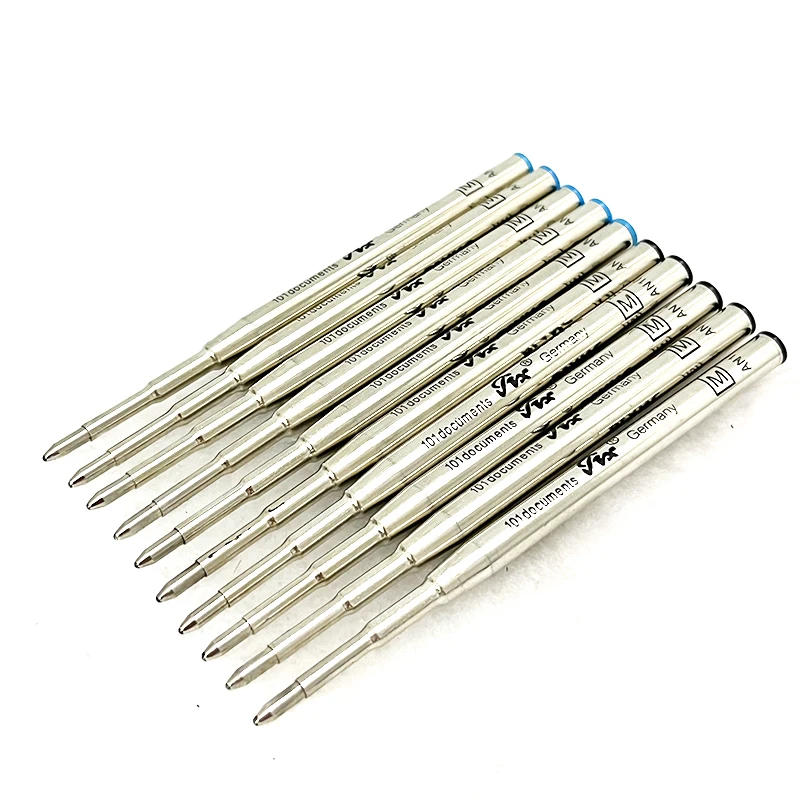 MB Refill 10pcs o.7mm Bule Black Colour For Ballpoint Pen 10pcs ballpoint pen refill jinhao standard black and blue ink rollerball pen refill 0 5mm 0 7mm office school accessories
