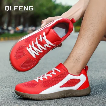 Novedad de verano, zapatos de punta ancha para hombre, zapatos planos informales y modernos de malla transpirable, zapatos deportivos de gran tamaño 40-50 1