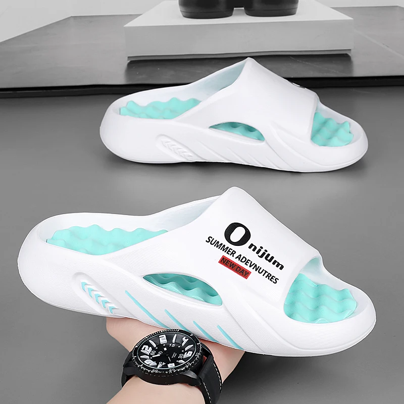 2025 패션 샌들 남성 방해 샌들 편안한 새로운 통기성 Zapatillas Hombre 비치 샌들 남성 방해 신발 슬리퍼 부드러운 바닥