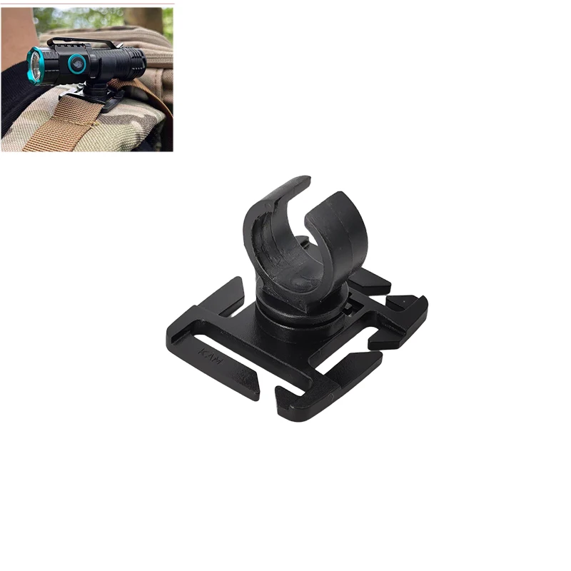 

Swivel U Ring Flashlight Work Backpack Lamp Outdoor Hike Climb Pack Light Holder Water Pipe Pole Tool Clamp Shoulder Tape Clip
