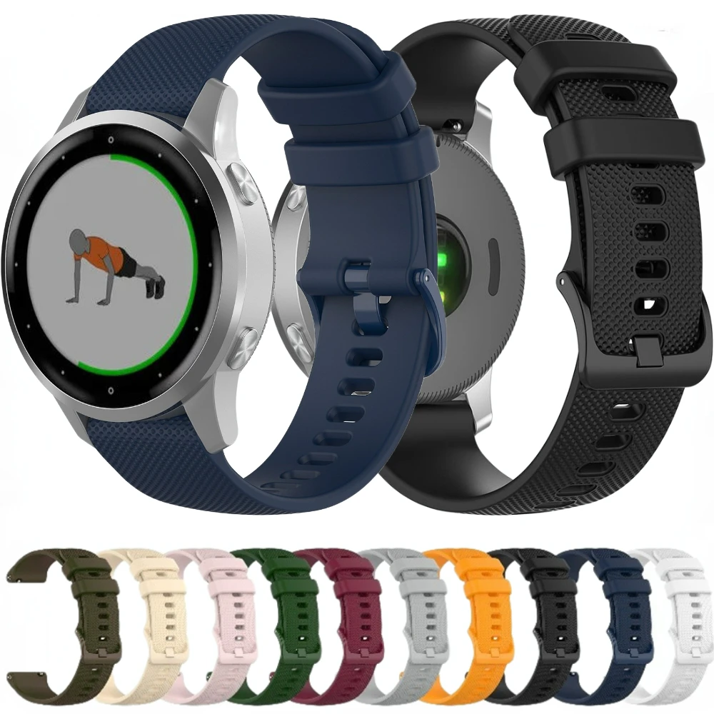 

20mm 22mm Silicone Strap for Samsung Galaxy Watch 3/4/5/Active 2/Gear S3 Wristband for Huawei Watch 3/GT 2/Amazfit GTR/GTS Band