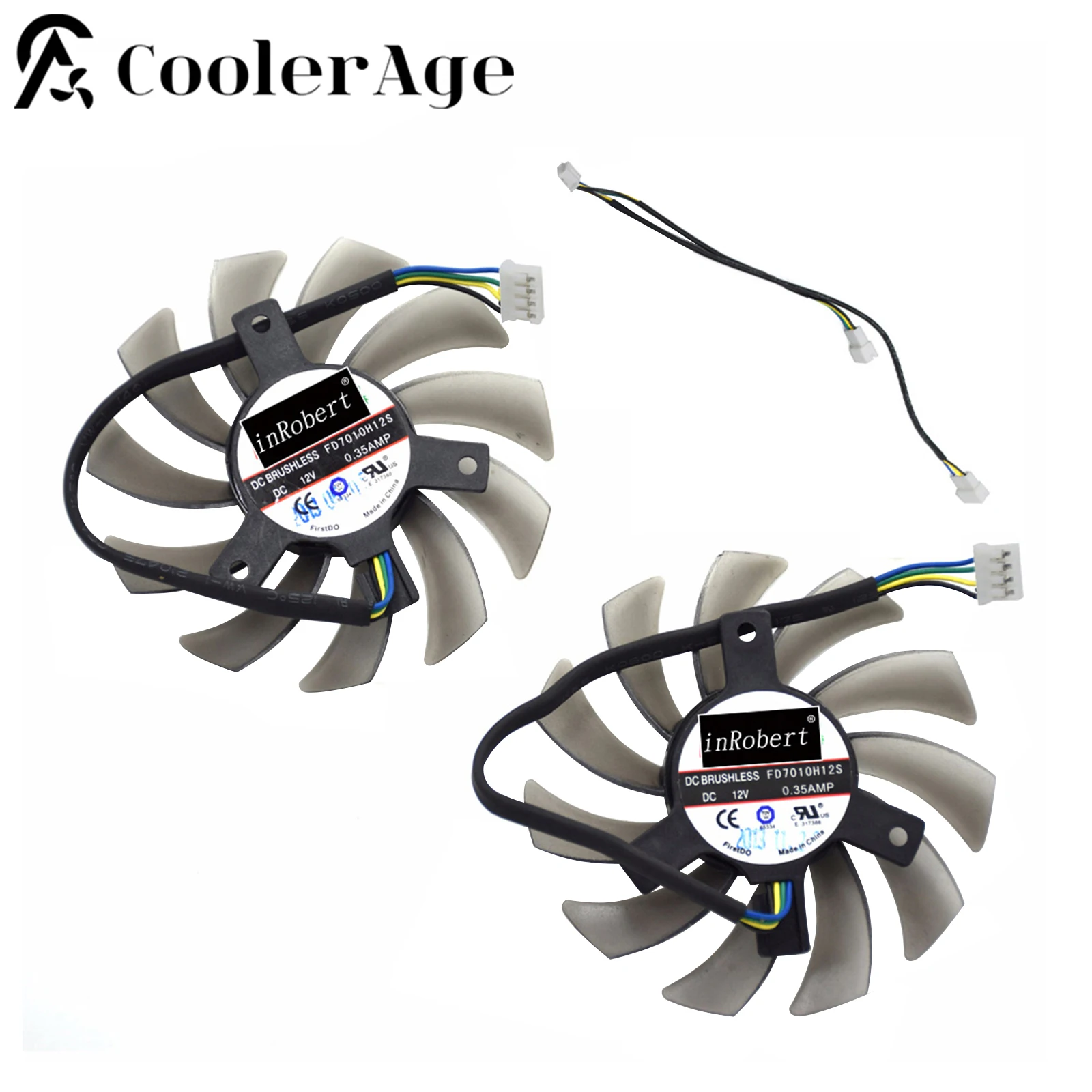 Per Asus/Msi/Sapphire 6930 7850 Gtx 550 750 770 Ti Hd 7870 Ventola Della Scheda Video Fd7010H12S Ventola Di Raffreddamento Sostitutiva Della Scheda Gr