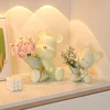 Nordic Bouquet Bear Living Room Decorations, Creative Vases, Home Entrance TV Cabinet Tabletop Decorations, Free Dried Flowers 1