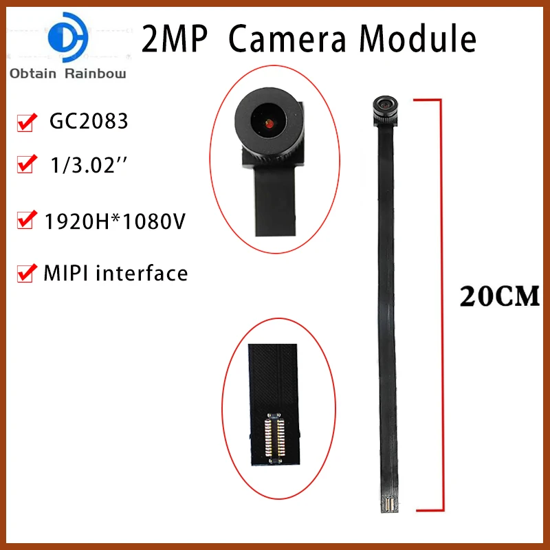 GC2083 Camera Module 1080P 2 Million Pixels MIPI Interface