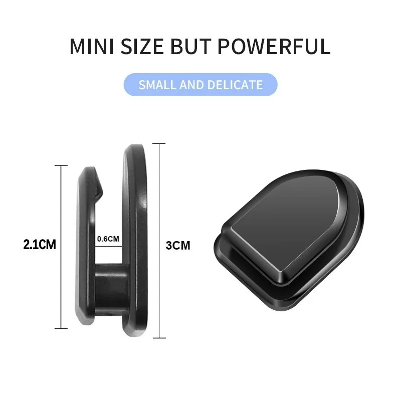 Mini Car Self-Adhesive Hooks for USB Cable, Keys & Headphones 4