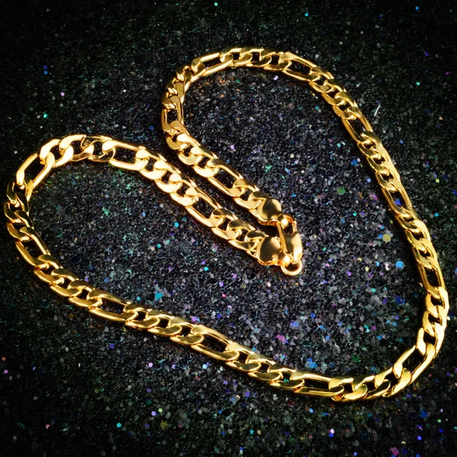 高品質 18 K ゴールドネックレス 20 インチクラシック 8 高品質 18 K ゴールドネックレス 20 インチクラシック 8