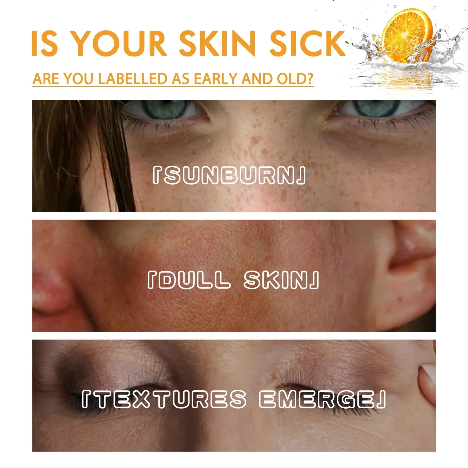 Vitamin C Whitening Face Serum Remove Dark Spots Freckles Fade Melanin Pigment Brightening Anti-Wrinkle Essence Beauty Skin Care 3