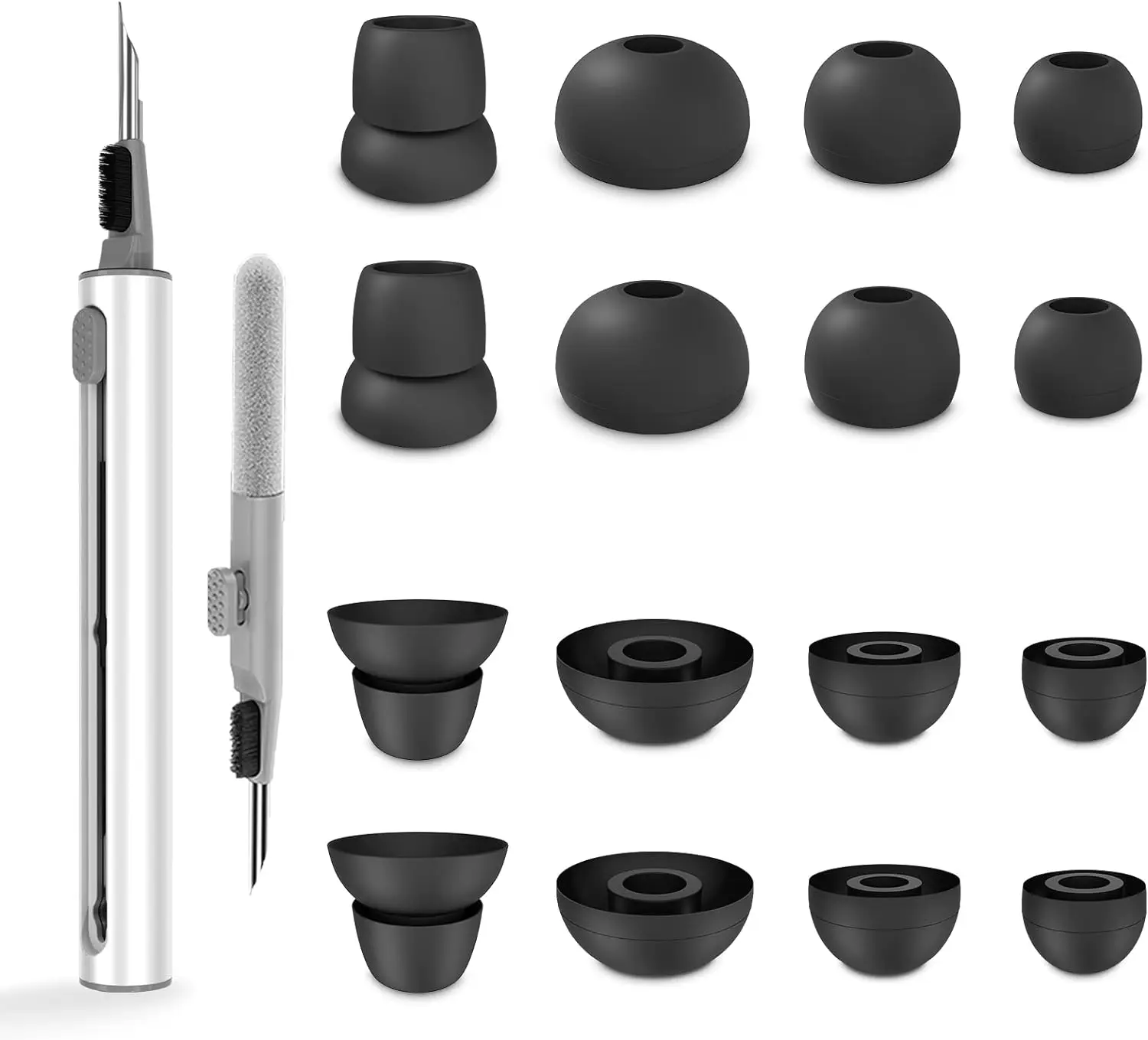 KUTOU Replacement Silicone Eartips for Powerbeats 2 3 Headset for Powerbeats2 Powerbeats3 Anti Slip Sport Ear Tips Buds Earhook