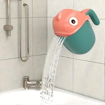Tazza per shampoo per bambini, Bailer per tazza di squalo per shampoo per bambini simpatico cartone animato, paletta per doccia per shampoo da bagno per neonato, 6,3 pollici/16 cm 1