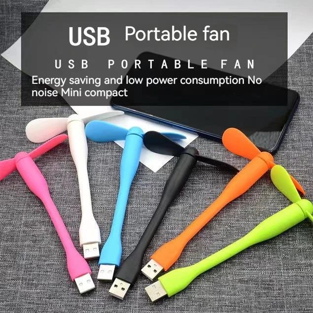 

Mini USB Fan Flexible Bendable Fan For Power Bank Laptop PC AC Charger Portable Hand Fan For Computer Summer Gadget