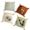 Living Room Entrance Key Storage Box Leather Desktop Cosmetic Storage Box Miscellaneous Tray 5