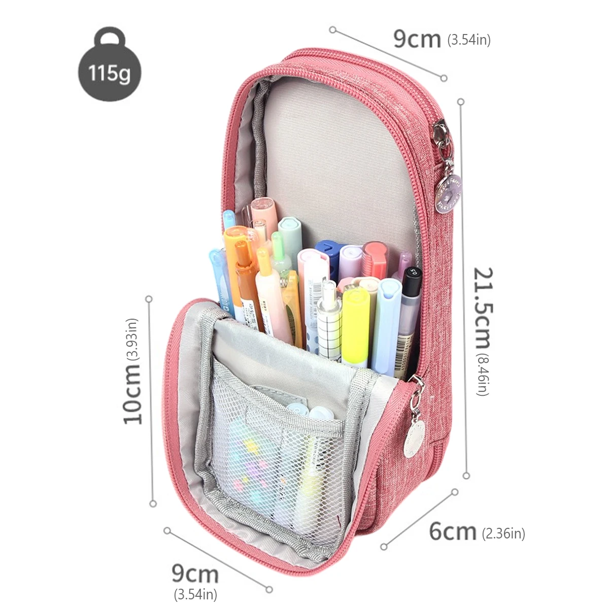 Large Capacity Pencil Case Standing Multi-Layer Pencil Pouch Bag Stationery Bag Organizer Pencilcase Pencil Bag
