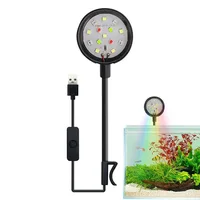 USB-Plug Aquarium Mini Lamp LED Fish Tank Colored Lights Accessories Fishbowl Landscaping Reptile Animals Crap Goldfish Turtle 1