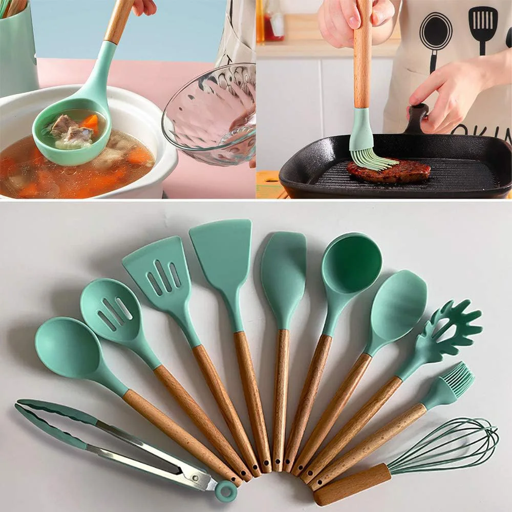 Silicone Kitchen Cooking Utensils Set Turner