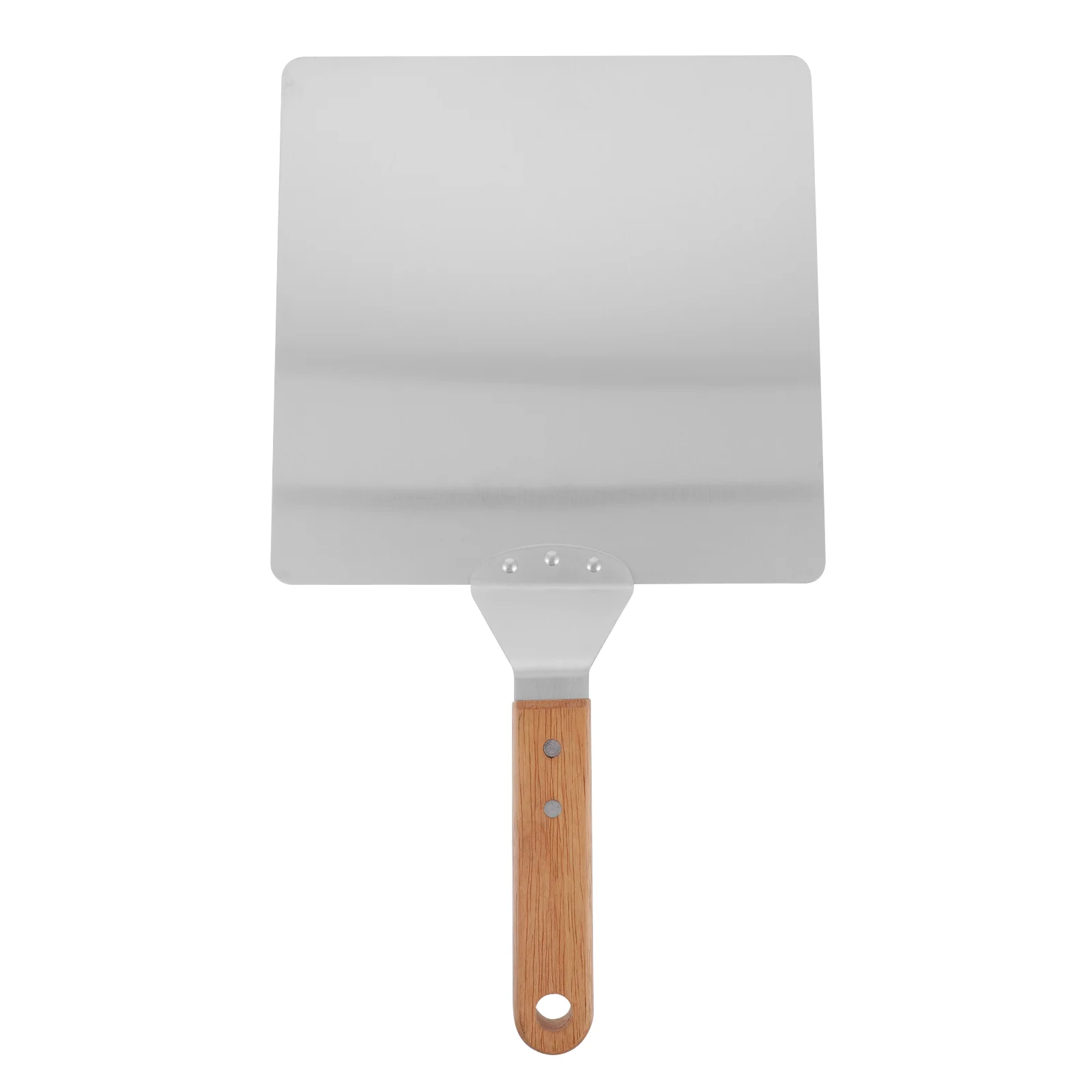 Stainless Steel Pizza Shovel Wooden Handle Lightweight Baking Tool Pizza Transfer Peel Kitchen Supply Oven Lifter Restaurant pizza peel