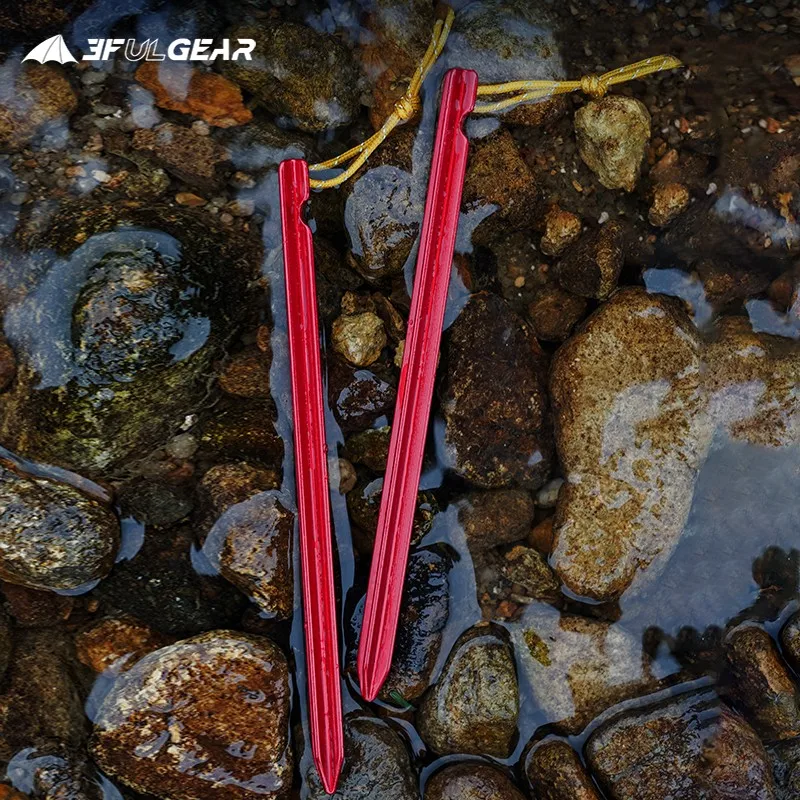 Фото Уличная Сверхлегкая стойка из алюминиевого сплава 3F UL Gear 15,5 см/20 см, аксессуары для палатки из углеродного волокна №4