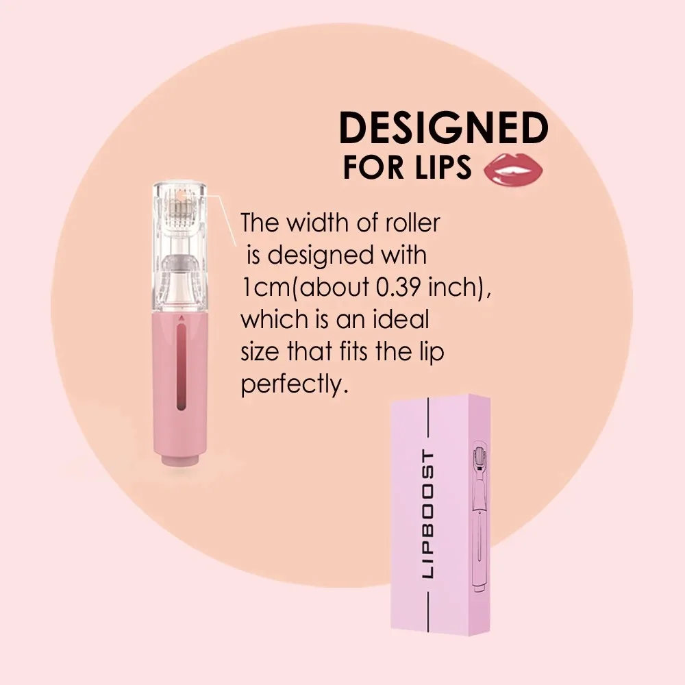 Derma Roller 105 Pin Derma Roller Titanium Pin Roller Lip Beard Growth Hair Growth Portable Manual Lip Massager