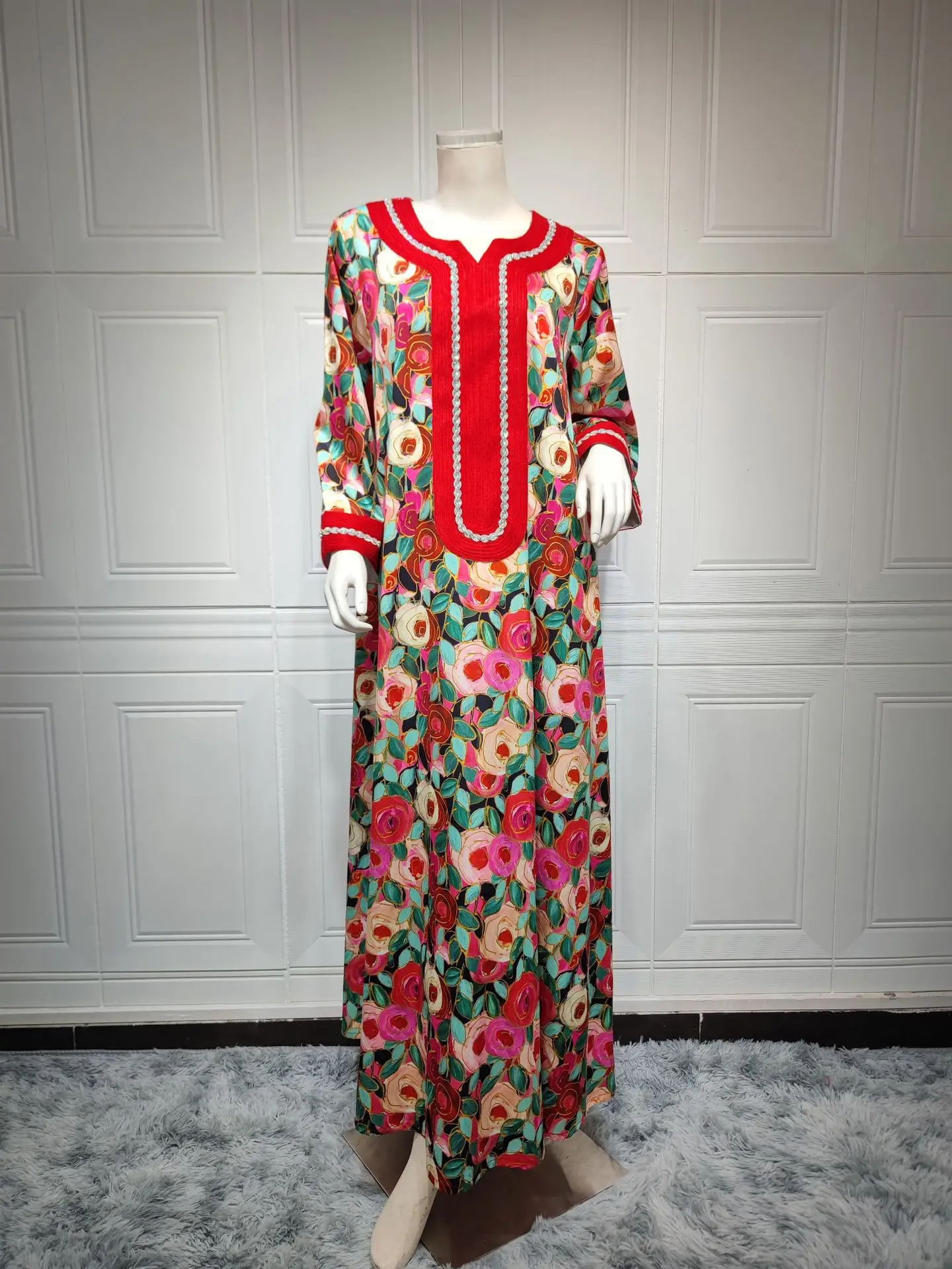 Ramadan Jalabiya Dress Muslim Women Abaya Prayer Diamond Embroidery Kaftan Robe India Abayas Dubai Turkey Longue Vestidos Largos