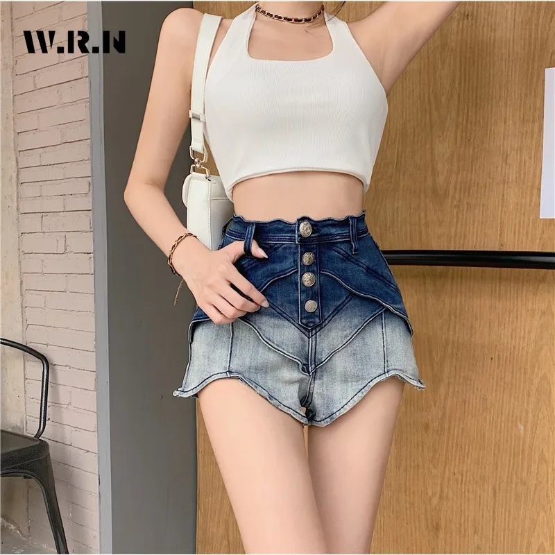 

Корейские модные привлекательные шорты Y2K в уличном стиле Харадзюку с высокой талией 2024 летние женские сексуальные узкие джинсовые шорты для девушек