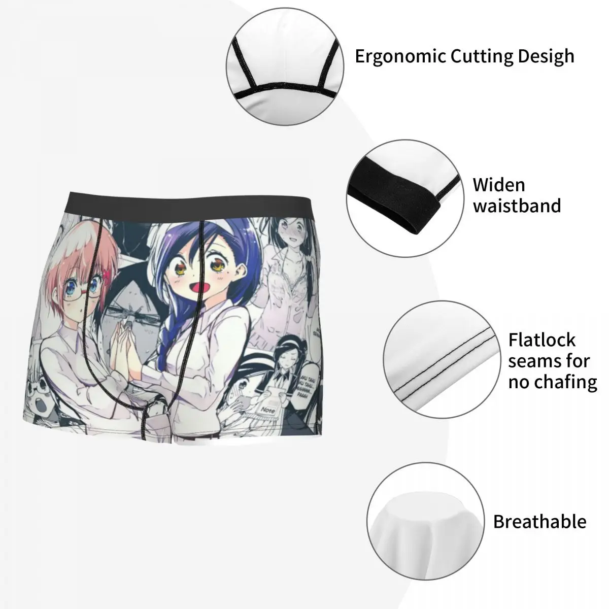Boku Ben Fumino Furuhashi Men Boxer Briefs Underpants Manga Cut Highly Breathable Top Quality Sexy Shorts Gift Idea 5