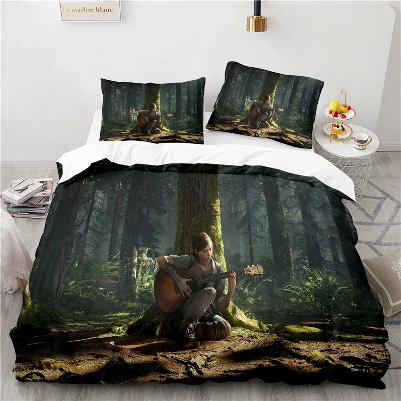 3D Printed The Last of Us Duvet Cover Game Pillowcase Bedding Set Double Twin Full Queen King Adult Kids Bedclothes Quilt Cover 5