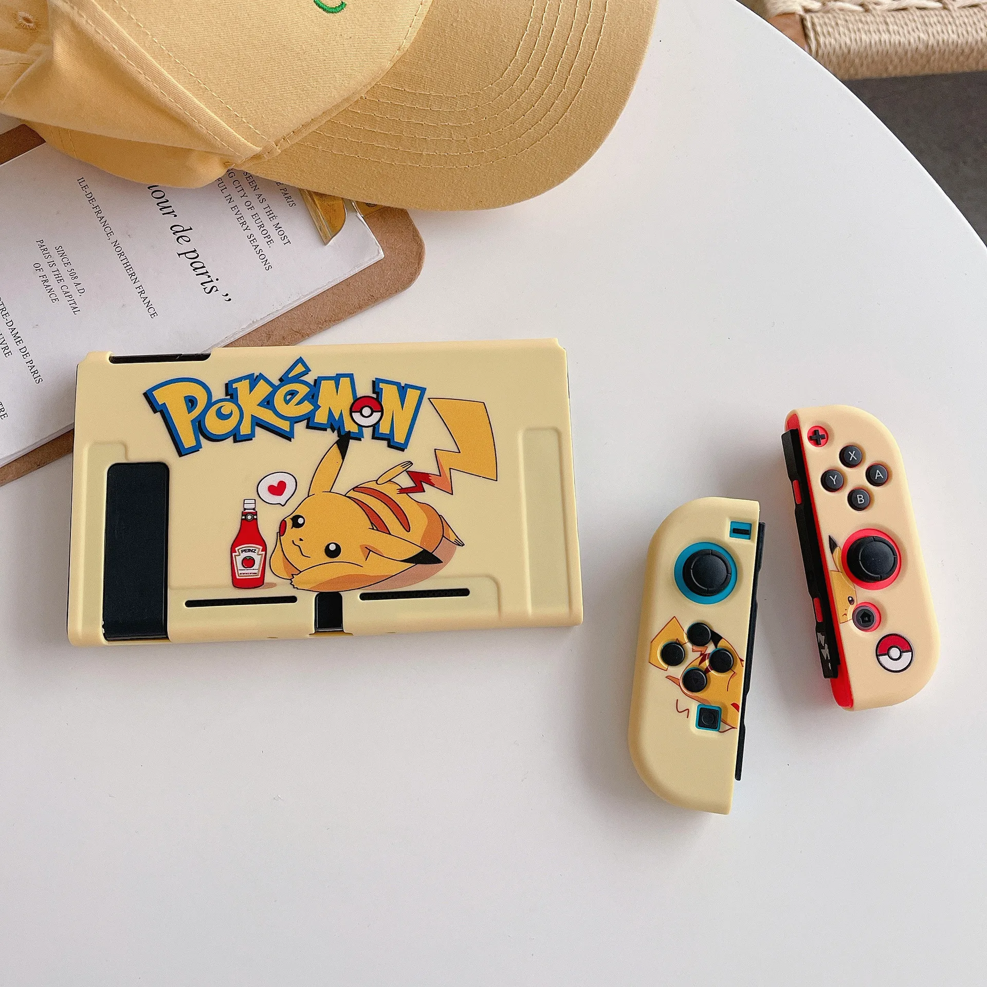 Cute Pokemon Pikachu For Switch Case Shell Protective Split Housing Box ...