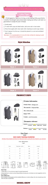 Homme S Gangster Costume Et Accessoires Set Steampunk Giître Peaky Blinders  Gilet Pocket Watch 1920s Hommes Gatsby Cosplay Outfit