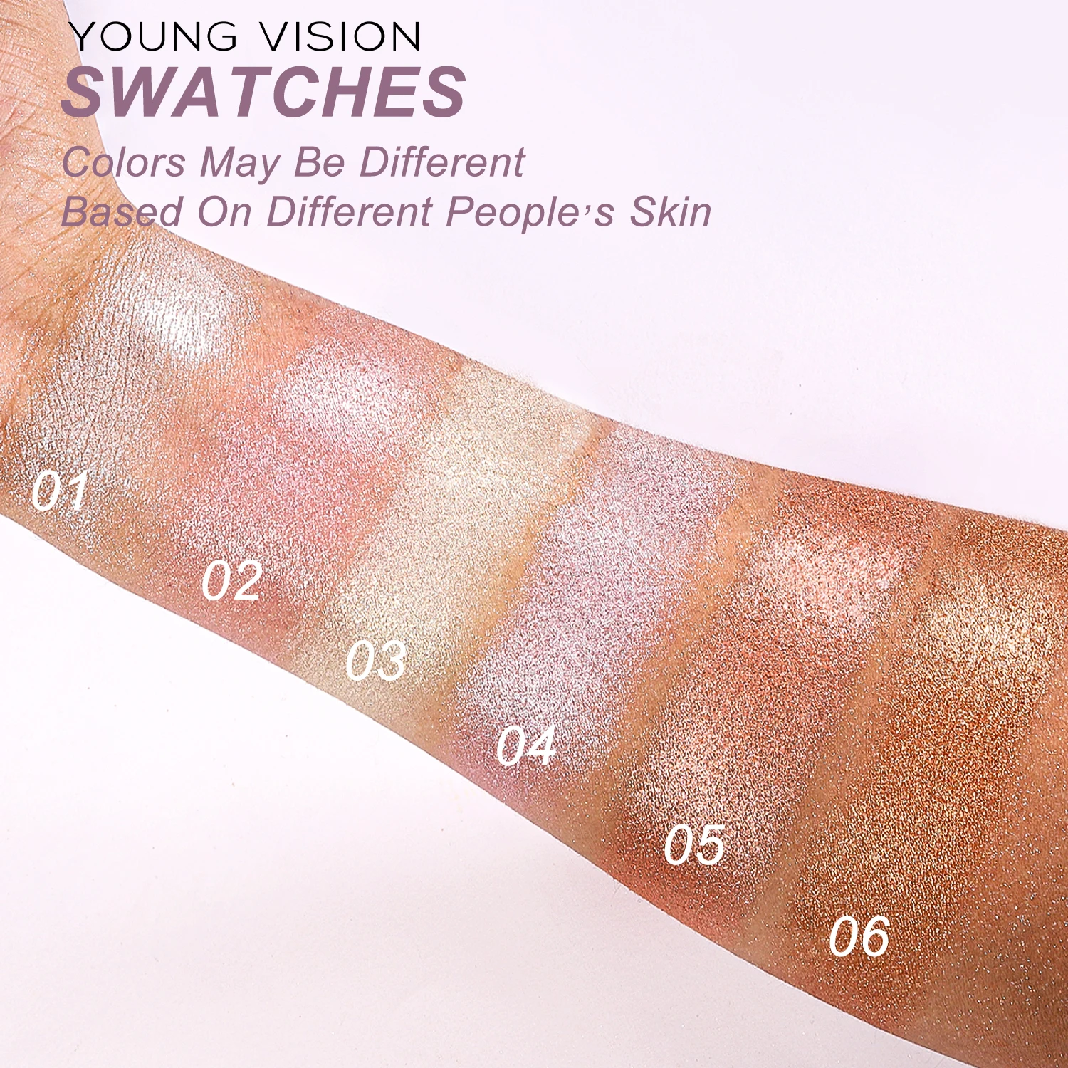 1pc polarized high gloss powder, brightening, fixing, beautifying, powder, modifying contour, three-dimensional nose shadow 5
