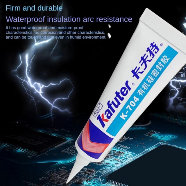 1PCS 704 White Silicone Rubber Sealant High Temperature