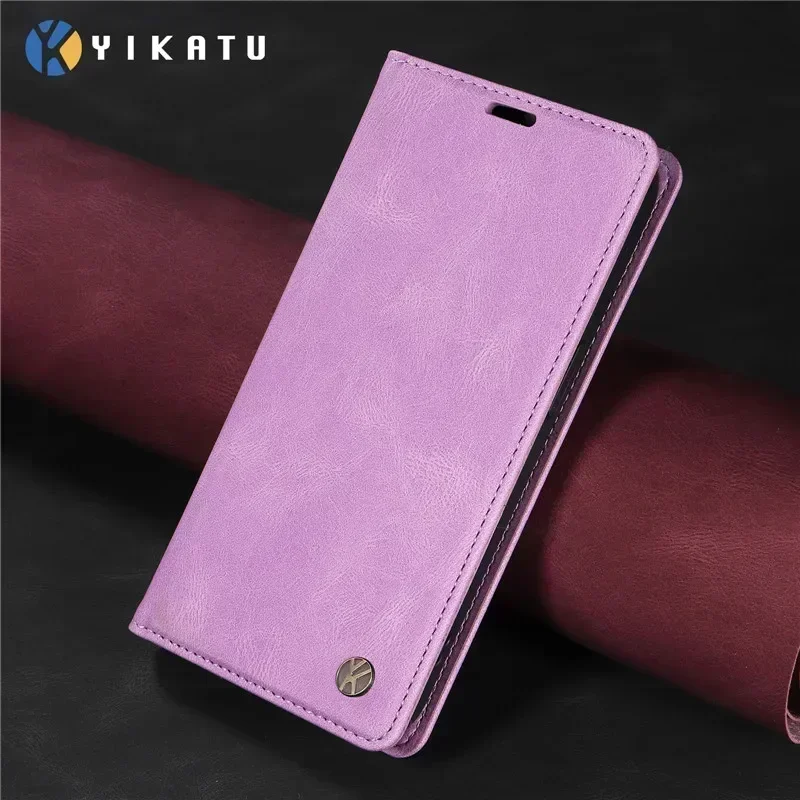 Luxury Leather Wallet Protective Case with Magnetic Flip Cover