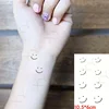 Waterproof Temporary Tattoo Sticker Black Hand Drawn Heart Design Body Art Fake Tatto Flash Tatoo Finger Wrist Ankle Female 3