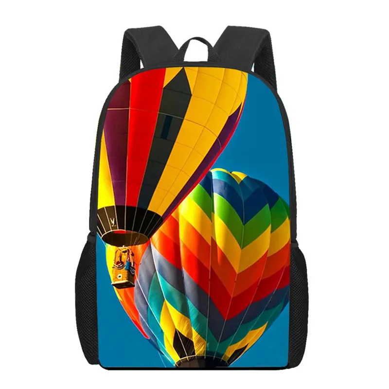 

Colorful Hot Air Balloon Print Children School Bag Teenager Girls Boys Casual Shoulder Backpack Kids Bookbag Woman Man Rucksack