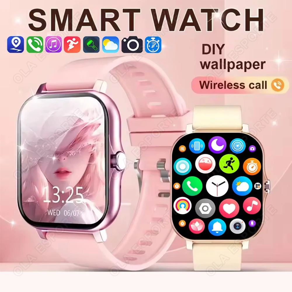 2026 New Smart Watch Men Women Heart Rate 1.83" AMOLED Screen Waterproof Bluetooth Call Sports Smart Watch For iOS Android HW12 1