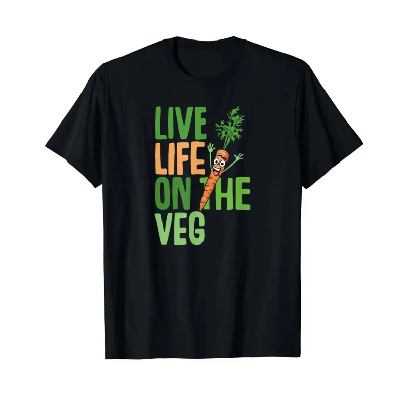 

100% CottonFunnyplantbaseddesigncarrotwithfunnyVeganSloganT-ShirtMENWOMENUNISEXTShirtsSizeS-6XL