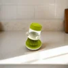 Press the self-refill cleaning brush Dishwashing brush, household non-stick dishwashing brush, with stand Kitchen cleaning produ 1