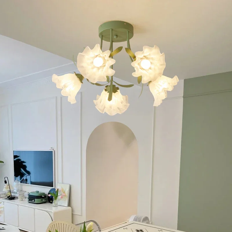 

Nordic Chandelier Modern Ceiling Lamp For Living Room Bedroom Decor Loft Dining Room White Branch Led Lustre Lighting Fixtures