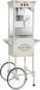 Midway Movie Theater-Style Popcorn Machine Maker with Cart and 10-Ounce Kettle - Cream, Vintage-Style Popper on Wheels 1
