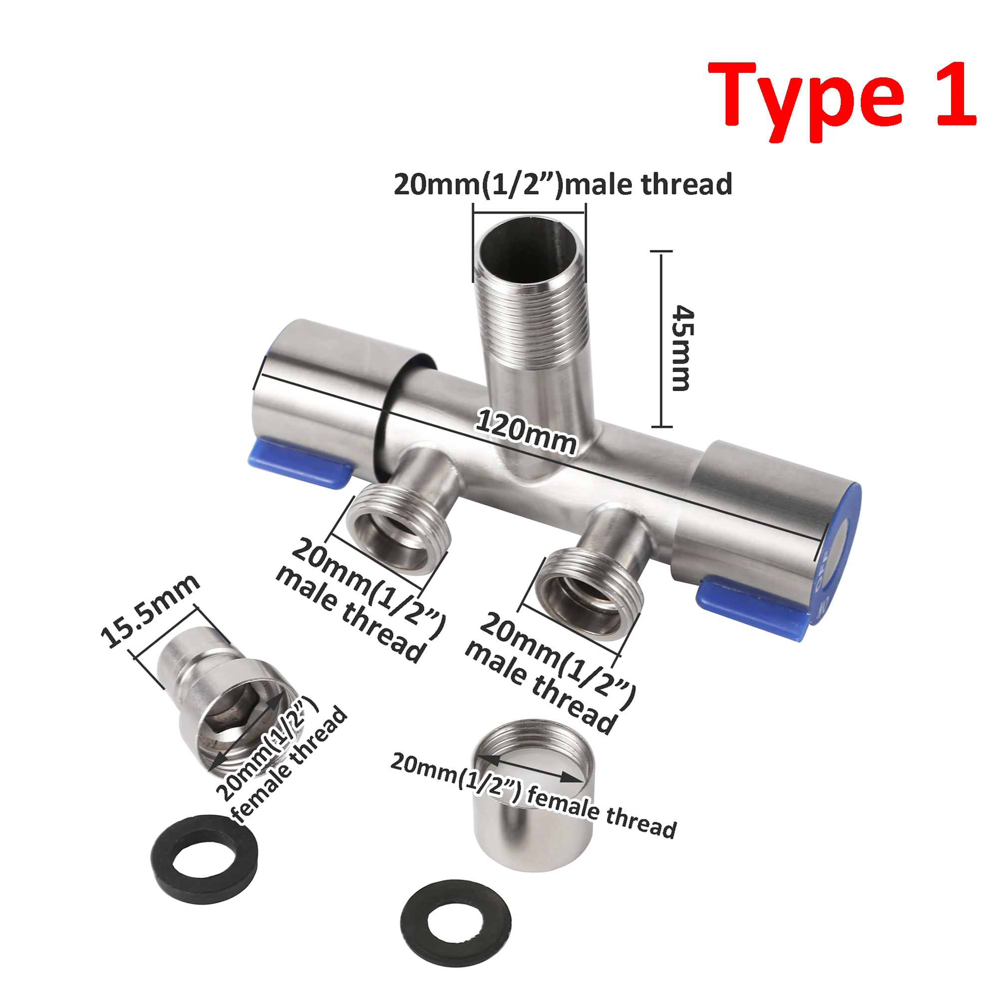 Valvola Miscelatrice Termostatica Gangang - Ottone Senza Piombo Con Ritegno | Connessioni G1/2 Pollici