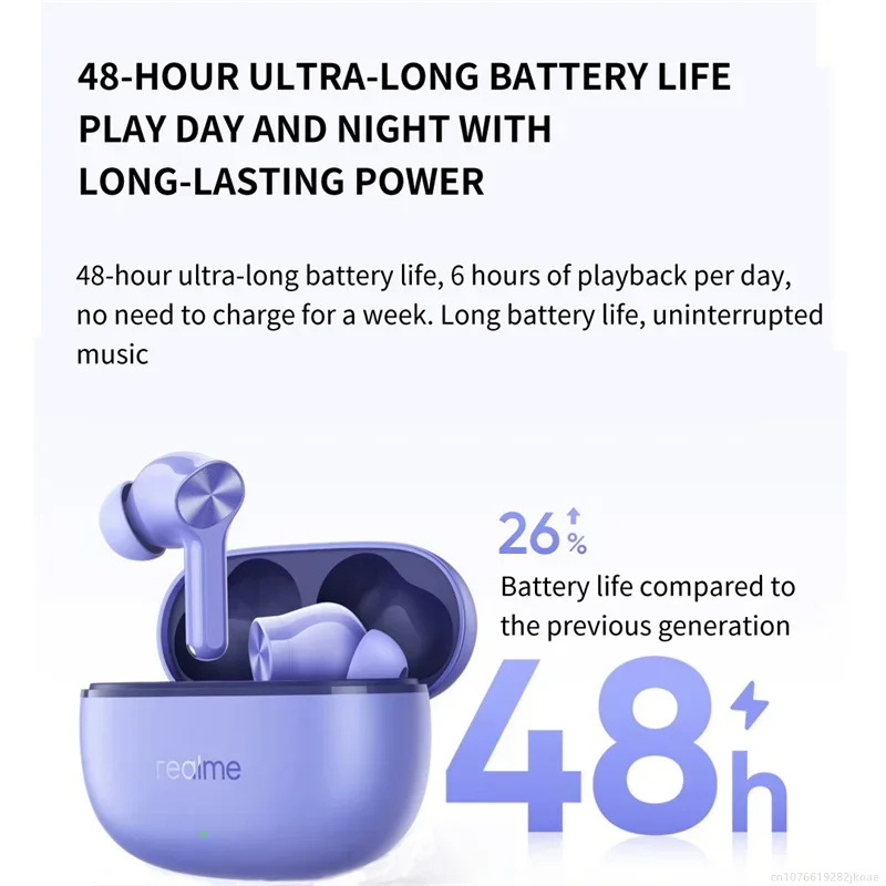 Realme Buds T200 Lite سماعة أذن لاسلكية حقيقية AI...