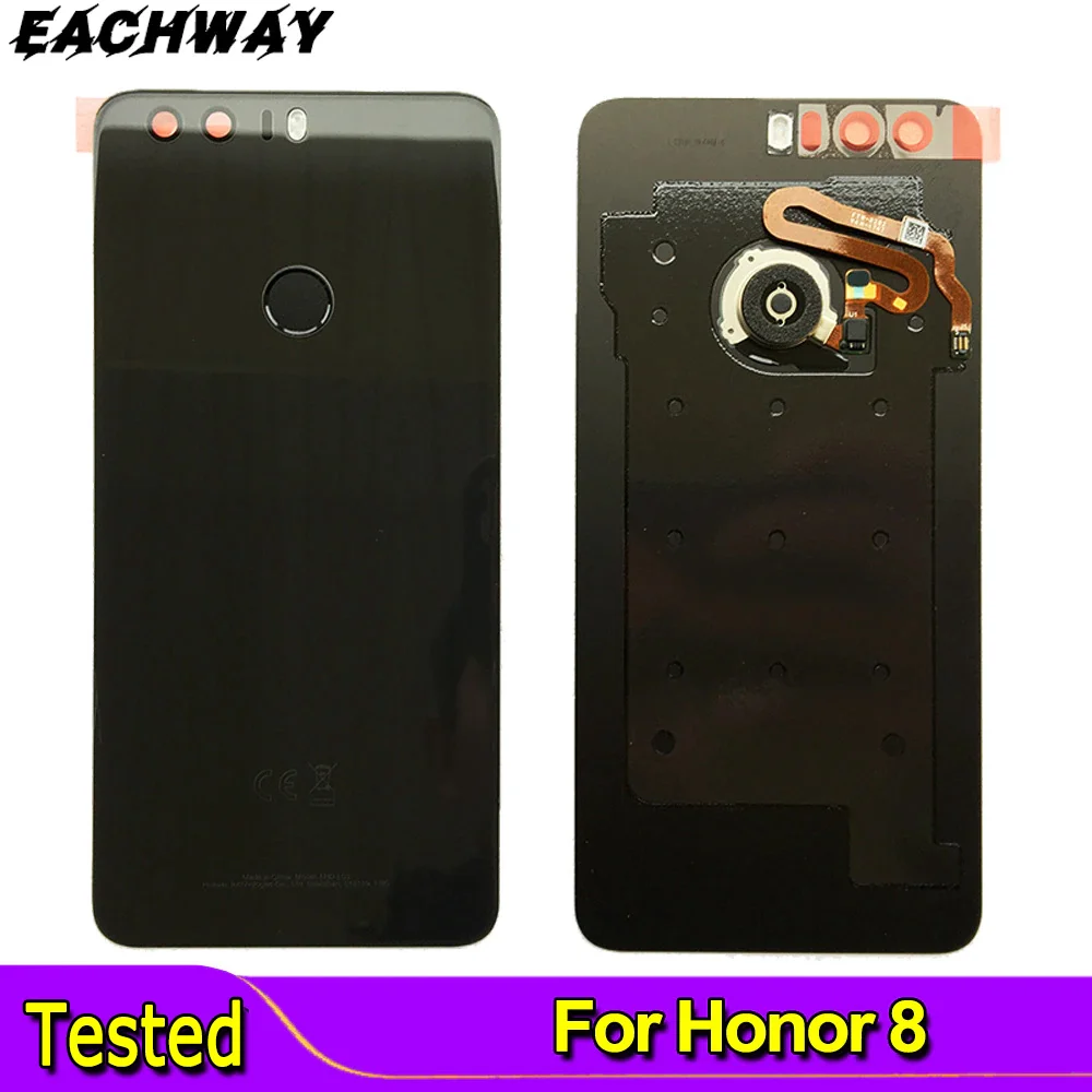 

Новинка, задняя крышка для Huawei Honor 8, стеклянная крышка батарейного отсека, задний корпус, панель для Honor 8, Крышка Батарейного отпечатка пальца