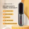 Household Wireless Portable Digital Negative Ion Straight Hair Comb TYPE-C Charging Roll Dual Purpose Straight Comb 1