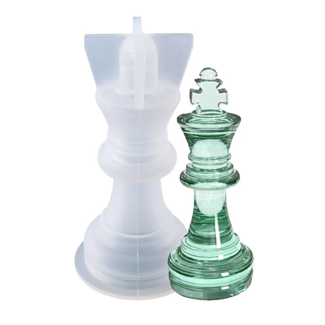 Buy Online Best Quality 3D International Chess Pieces Epoxy Resin Mold DIY Handmade Crafts Casting Tools International Chess Pieces Mould