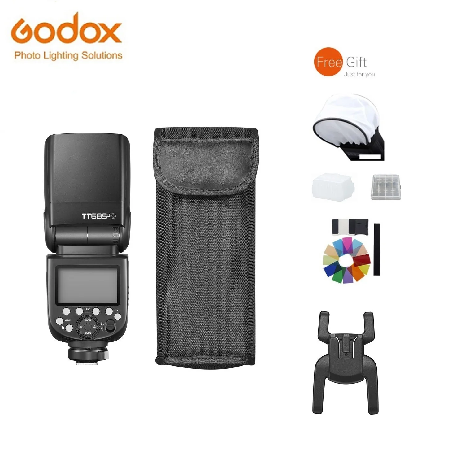 Godox Tt685C Ttl 685 Flash Camera Speedlite Ttl Hss 2.4G Wireless X System Per Canon 1Dx 5D Mark Iii 5D Mark Ii 6D Camera
