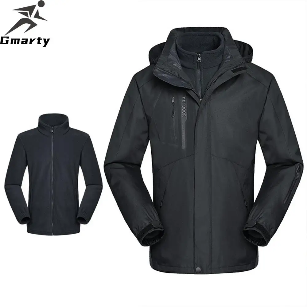 3 in 1 Jacket Ski Snowboard Apparel Ladies Winter Warm Hoodie Set Waterproof Windproof