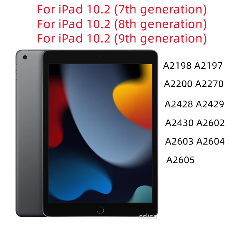 Protetor de Tela de Vidro Temperado para Ipad Tablet Film 102 Polegadas A2602 A2603 A2604 A2605 A2270 A2428 A2429 A2430 A2200 A2198 A2197 - Imagem 2